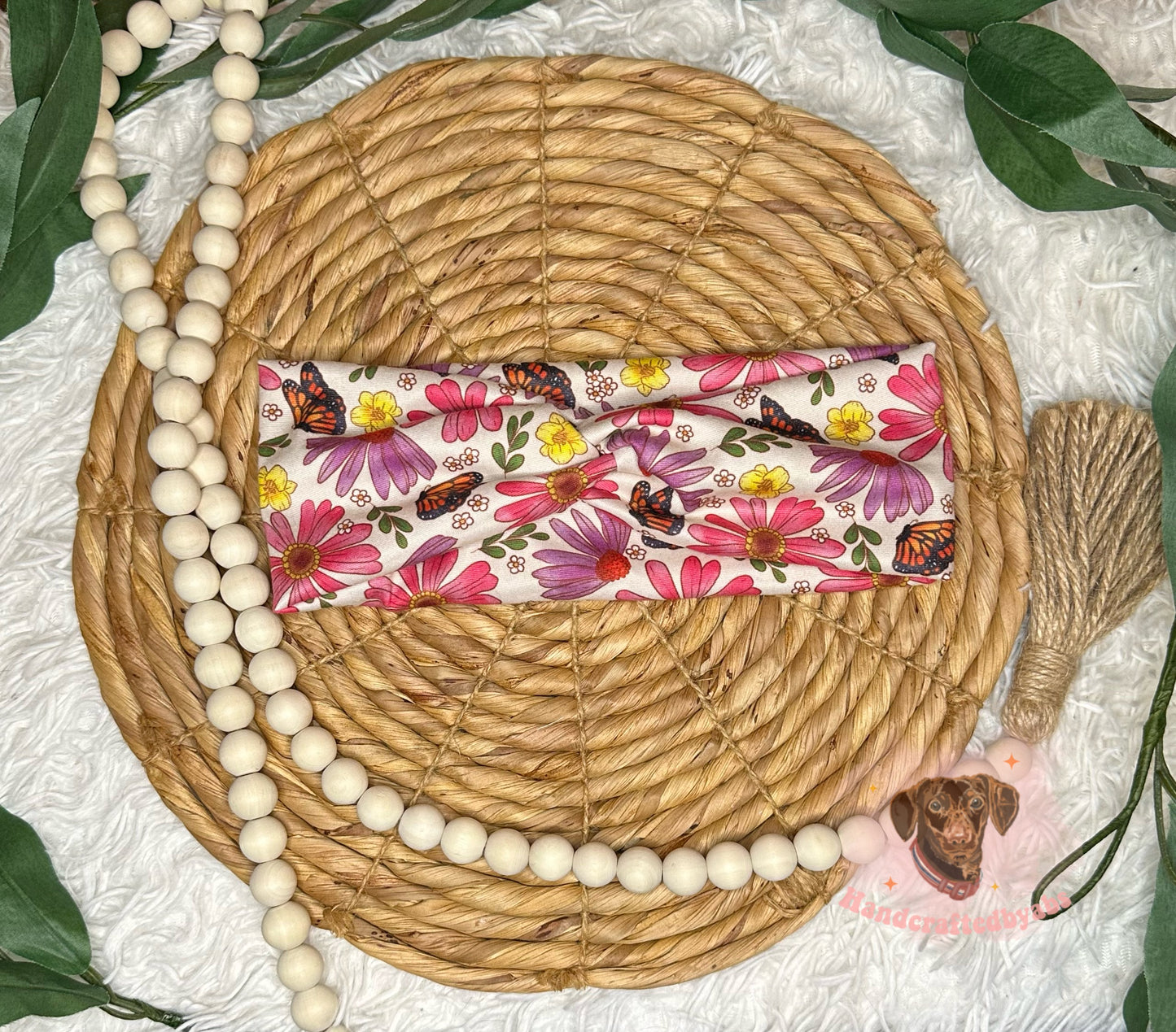 Floral and Butterflies Headband