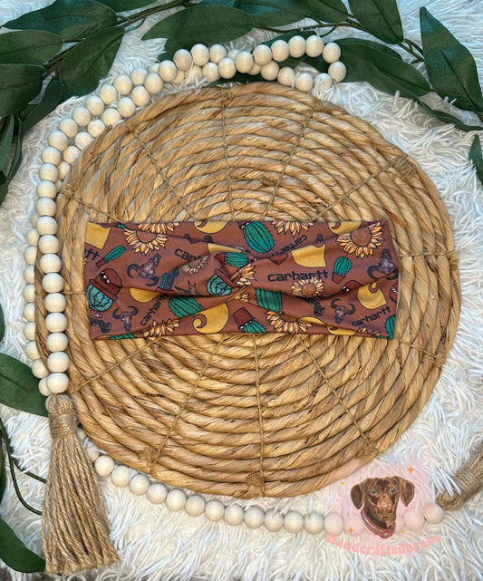 Brown Branded Headband