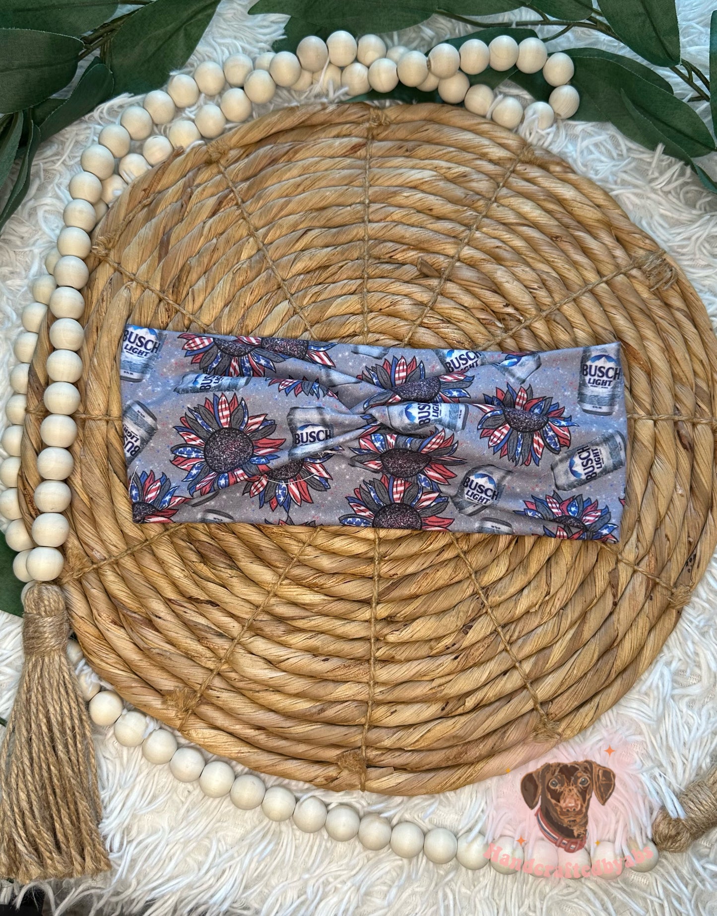 4th of July Beer Headband