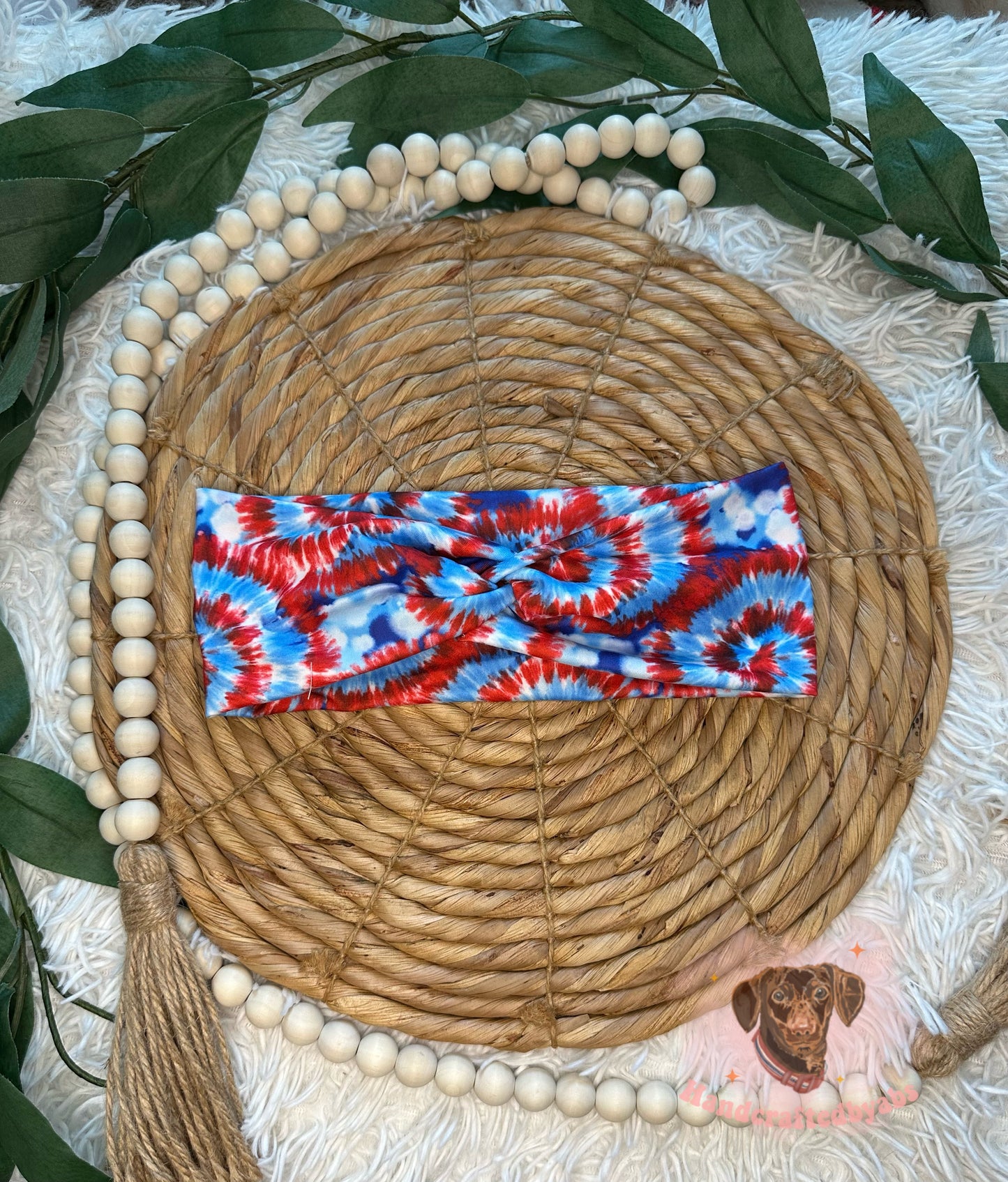 4th of July Tie Dye Headband