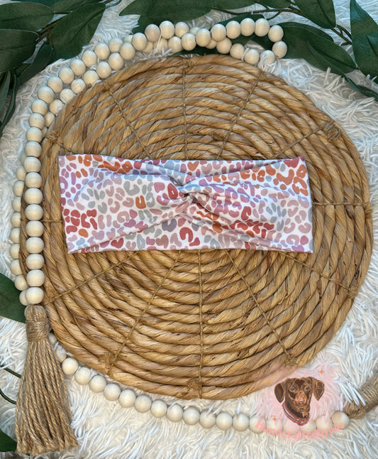 Multi Leopard Headband