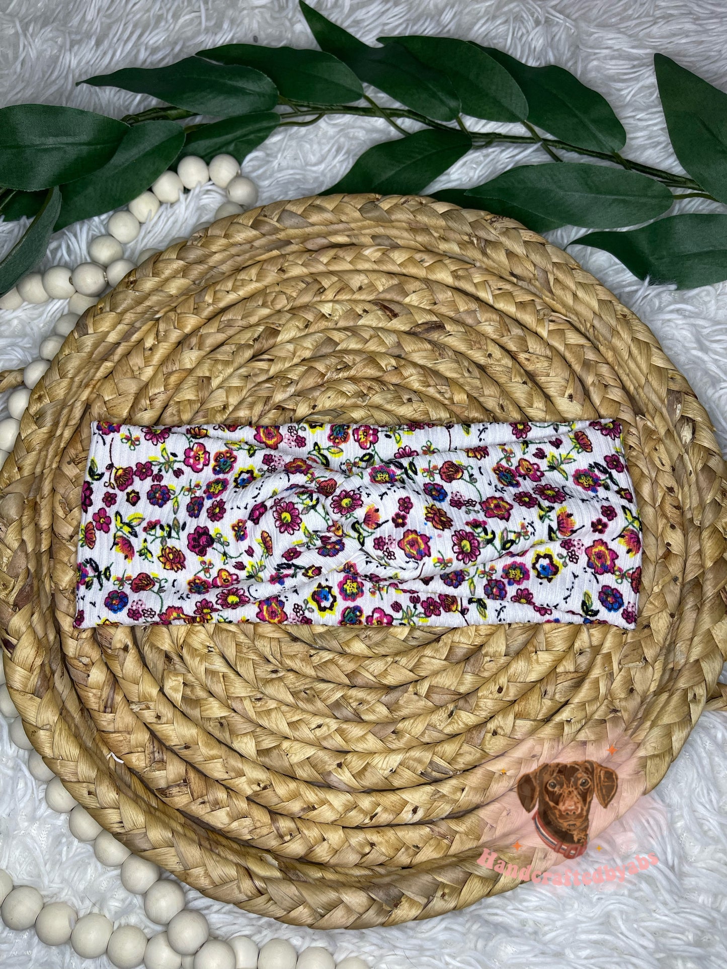 Ribbed Multi Floral Headband